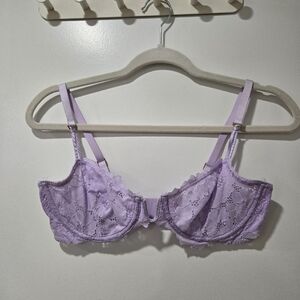 Aerie Light Purple Lace Underwire Bralette Size 34D